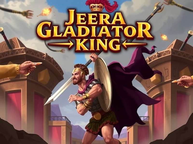 Jeera Gladiator King game artwork showing gladiators in battle